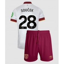 West Ham United Tomas Soucek #28 Tredjeställ Barn 2024-25 Korta ärmar (+ Korta byxor)